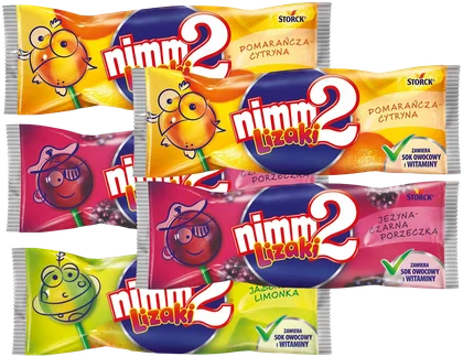 Lizak owocowy sok i witaminy Nimm2 10g mix widok 2