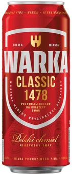 Piwo Warka jasne pełne 0,5l 5,2% puszka widok 1