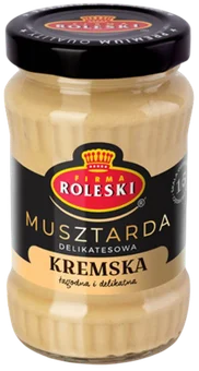 Musztarda kremska Roleski 210g widok główny