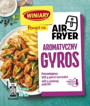 Zdjęcie produktu - Pomysł na aromatyczny gyros air fryer Winiary 25g