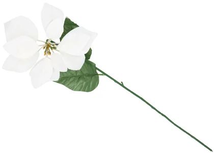 Zdjęcie produktu - Kwiat sztuczny gwiazda betlejemska biała 60cm BN25