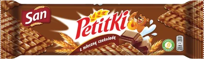 Herbatniki Petitki z mleczną czekoladą San 138g widok główny 