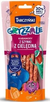 Zdjęcie produktu - Kabanosy z szynki z cielęc Gryzzale Tarczyński 90g