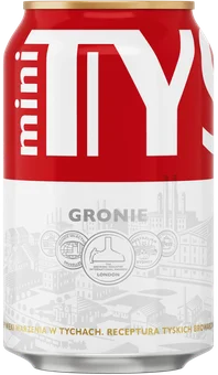 Piwo Tyskie mini gronie 330ml 5,2% puszka widok 1