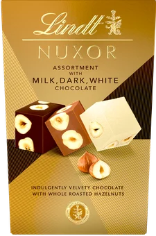 Zdjęcie produktu - Bombonierka chocolate& hazelnuts Nuxor 150g