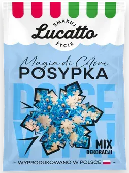 Posypka mix śnieżynki Lucatto 30g widok 1