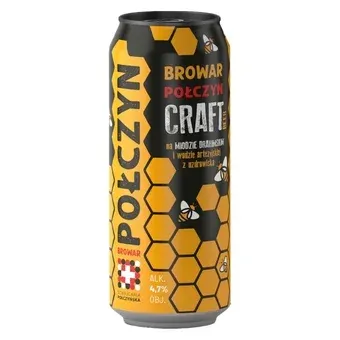 Piwo Połczyn miodowe 0,5l 4,7% puszka widok 1