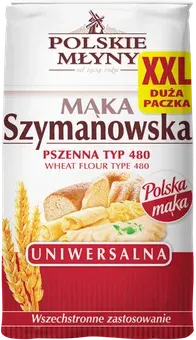 Zdjęcie produktu - Mąka pszenna Szymanowska typ 480 Polskie Młyny 2kg
