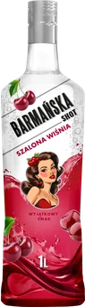 Napój winny alk. szal wiśn shot Barmańska 1l 14,5% widok 1