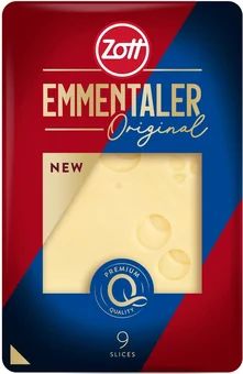 Zdjęcie produktu - Ser Emmentaler Zott plastry 140g