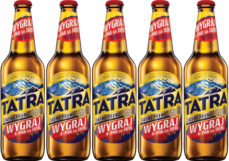 Piwo Tatra jasne pełne 0,5l 6% but. zw. widok 2