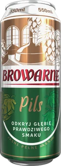 Zdjęcie produktu - Piwo Browarne pils 0,55l 6% puszka