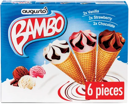 Lody rożek multipack Bambo 6x120ml widok główny