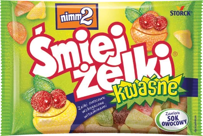 Żelki Śmiejżelki kwaśne 100g widok główny