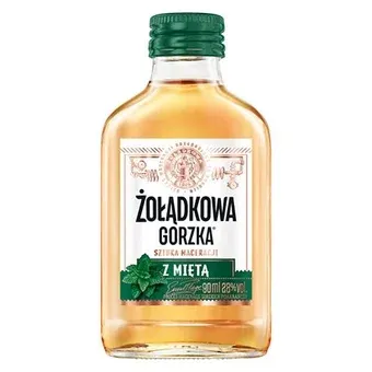 Likier Żołądkowa gorzka z miętą 90ml 28% widok 1
