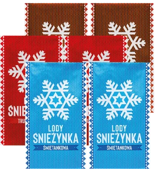 Lody kostka Śnieżynka 200ml mix widok 3