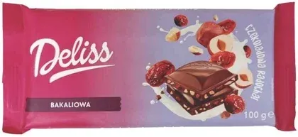 Czekolada bakaliowa Deliss 100g widok 1
