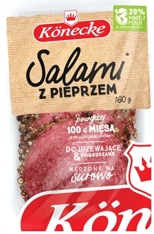 Salami z pieprzem Konecke 160g widok 1