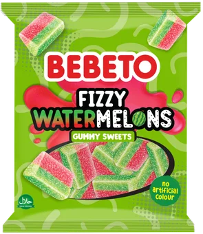 Żelki fizzy watermelons Bebeto 150g widok 1