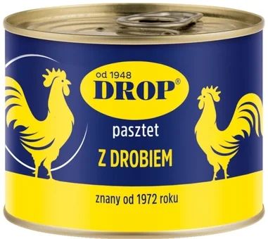 Zdjęcie produktu - Pasztet z drobiem Drop 200g