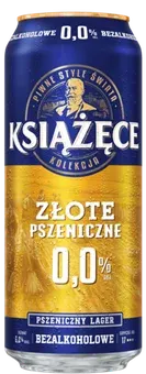 Piwo Książęce złote pszeniczne 0,5l 0% puszka widok 1