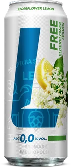 Zdjęcie produktu - Piwo Lech Free elderflower lemon 0,5l 0% puszka