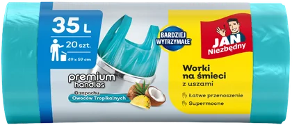 Worki na śmieci owoce trop Jan Niezbędny 35l 20szt widok 1