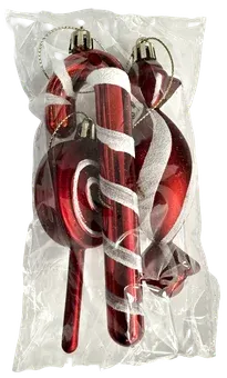 Zdjęcie produktu - Zawieszka plastikowa na choinkę 3szt BN25