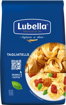 Zdjęcie produktu - Makaron bezjajeczny tagliatelle Lubella 400g