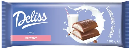Czekolada mleczna z nadz. mlecznym Deliss 100g widok główny