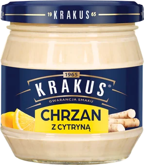 Chrzan z cytryną Krakus 180g widok 1