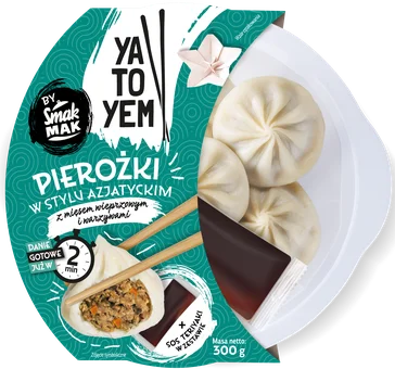 Zdjęcie produktu - Pierożki azjatyckie z mięsem i warz. Smakmak 300g