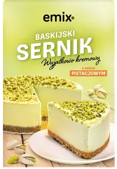 Sernik baskijski pistacjowy Emix 364g widok 1