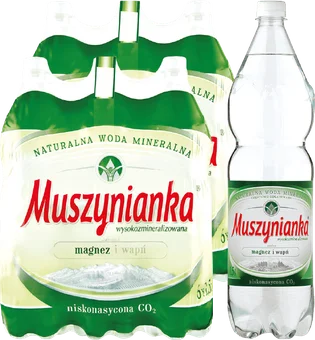 Zdjęcie produktu - Woda mineralna gazowana niskonasycona Muszynianka