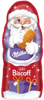 Zdjęcie produktu - Figurka Mikołaj Biscoff Milka 95g BN25