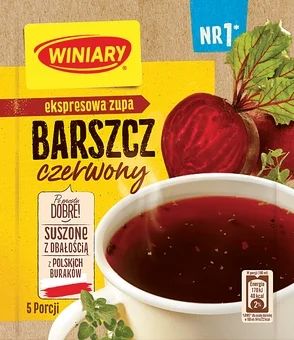 Zupa barszcz czerwony instant Winiary 60g widok główny