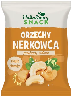 Orzechy nerkowca prażone sol. Bakaliowy Snack 200g widok 1