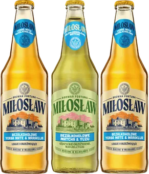 Piwo Miłosław yer mat&ma 0,5l alk do 0,5% but. zw. widok 1