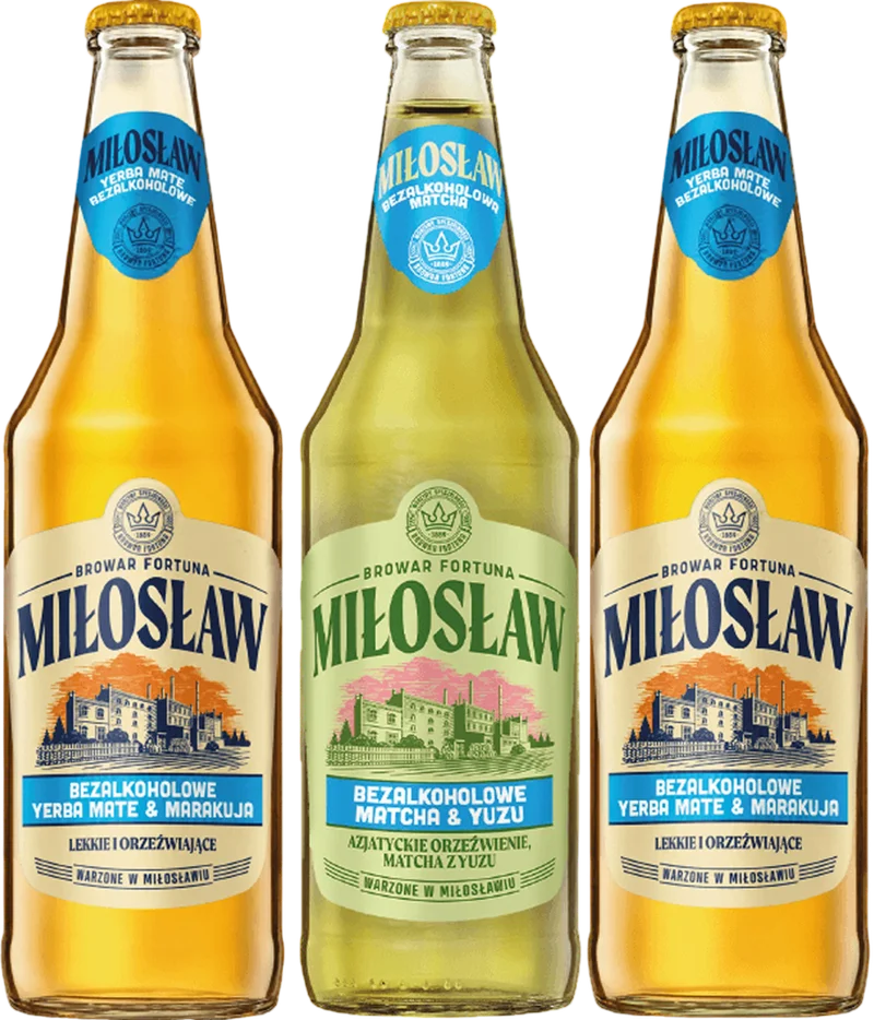 Piwo Miłosław yer mat&ma 0,5l alk do 0,5% but. zw. widok 1