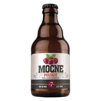 Piwo Mocne Polskie wiśniowe 330ml 7% but. bzzw. widok 1