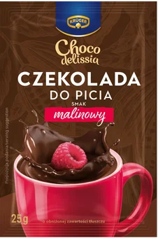 Zdjęcie produktu - Czekolada do picia malinowa Kruger 25g
