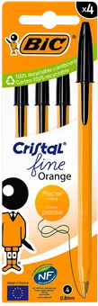 Długopis czarny Orange Original Fine Bic 4szt SZ26 widok 1