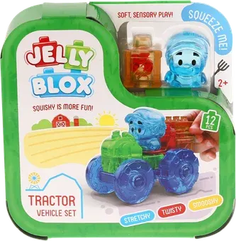 Zdjęcie produktu - Zabawka traktor z klocków Jelly Blox BN25