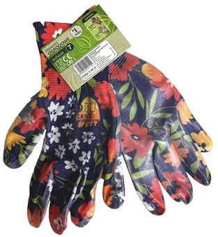 Rękawice ogrodowe wzorowane O25 widok główny