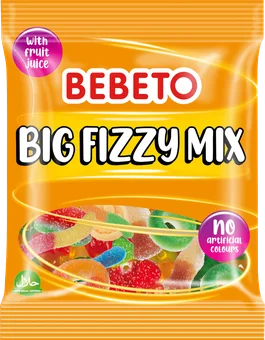 Żelki big fizzy mix Bebeto 150g widok 1