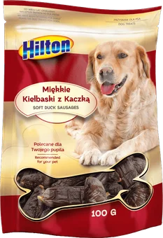 Przekąska dla psa kiełbaski z kaczką Hilton 100g widok 1