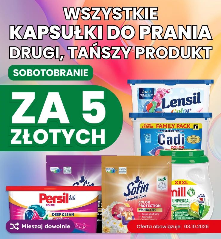 PROMOCJA KAPSUŁI DO PRANIA!