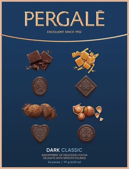 Zdjęcie produktu - Bombonierka dark classic Pergale 171g