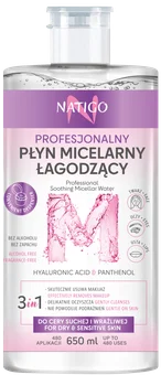 Zdjęcie produktu - Płyn micelarny łagodzący 3w1 Natigo 0,65l