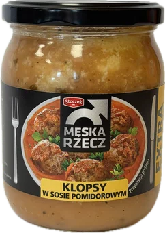 Zdjęcie produktu - Klopsy w sosie pomidorowym Męska Rzecz 500g